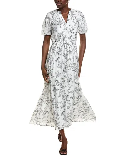 Vince Camuto Printed Maxi Dress In Gray
