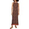 Vince Camuto Printed Sleeveless Jersey Maxi Dress