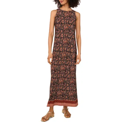 Vince Camuto Printed Sleeveless Jersey Maxi Dress