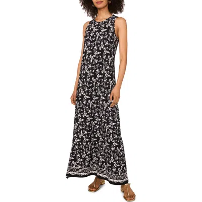 Vince Camuto Printed Sleeveless Jersey Maxi Dress