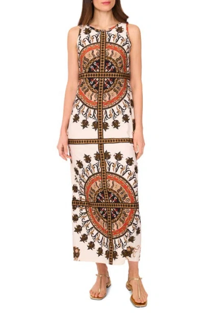 Vince Camuto Printed Sleeveless Jersey Maxi Dress