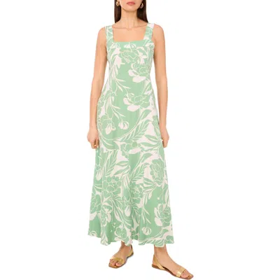 Vince Camuto Printed Square Neck Maxi Sundress