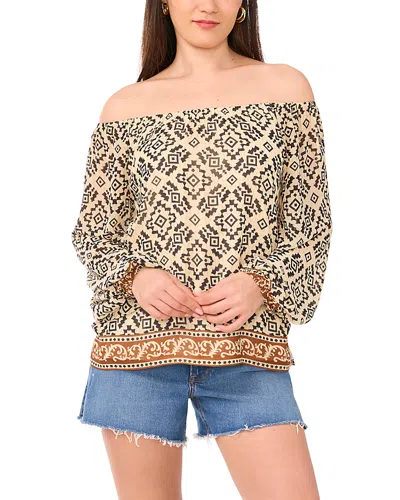 VINCE CAMUTO PRINTED TOP