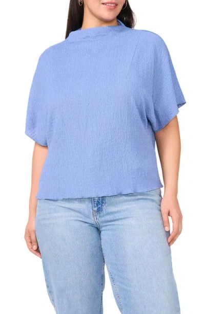 Vince Camuto Pucker Knit Top In Serene Sky