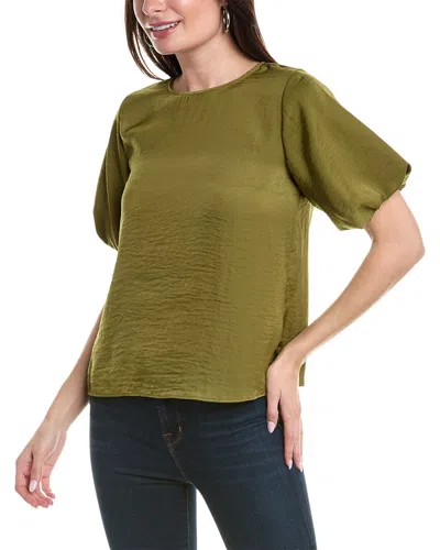Vince Camuto Puff Sleeve Blouse In Green