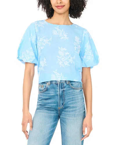 Vince Camuto Puff Sleeve Blouse In Multi