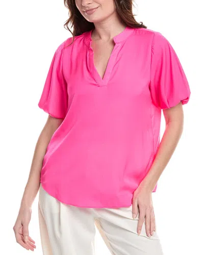 Vince Camuto Puff Sleeve Blouse In Pink