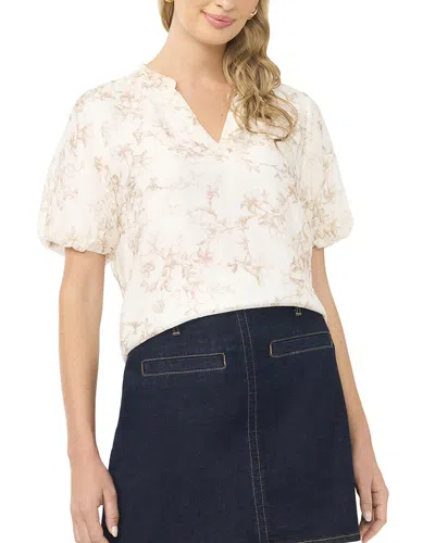 Vince Camuto Puff Sleeve Blouse In White