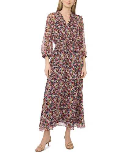 Vince Camuto Puff Sleeve Maxi Dress In Brown