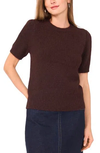 Vince Camuto Puff Sleeve Sweater In Burgundy