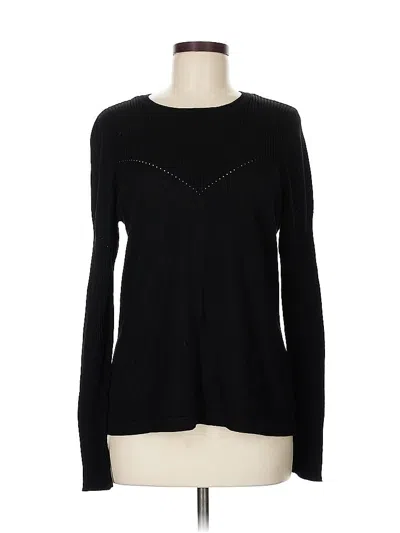Pre-owned Vince Camuto Pullover Sweater In Black