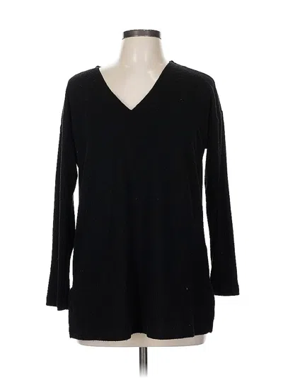 Pre-owned Vince Camuto Pullover Sweater In Black