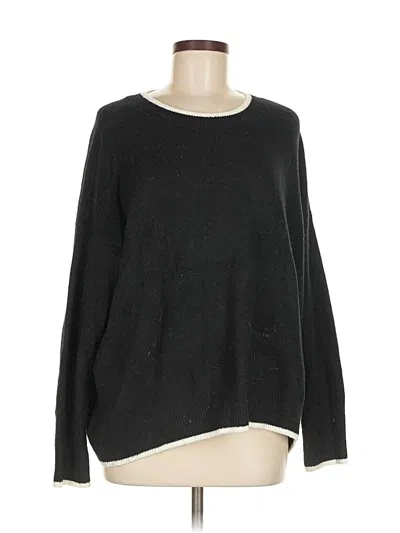 Pre-owned Vince Camuto Pullover Sweater In Black