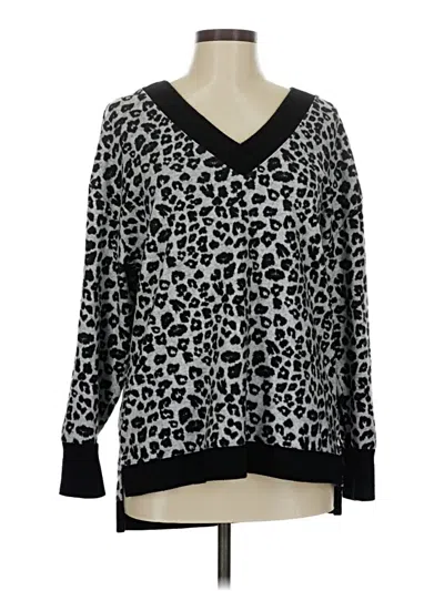 Pre-owned Vince Camuto Pullover Sweater In Black