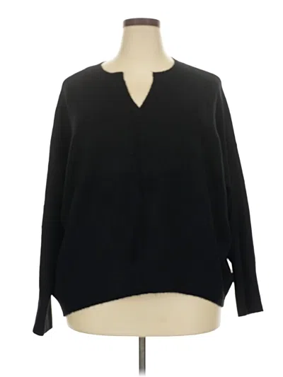 Pre-owned Vince Camuto Pullover Sweater In Black