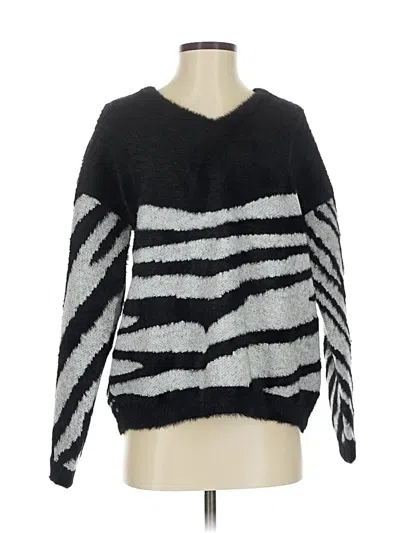 Pre-owned Vince Camuto Pullover Sweater In Black