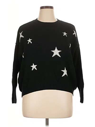 Pre-owned Vince Camuto Pullover Sweater In Black