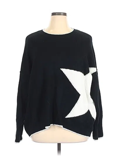 Pre-owned Vince Camuto Pullover Sweater In Black