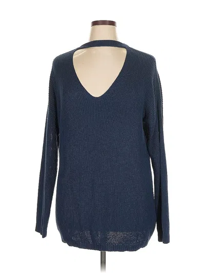 Pre-owned Vince Camuto Pullover Sweater In Blue