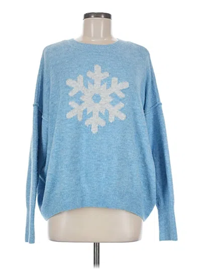 Pre-owned Vince Camuto Pullover Sweater In Blue