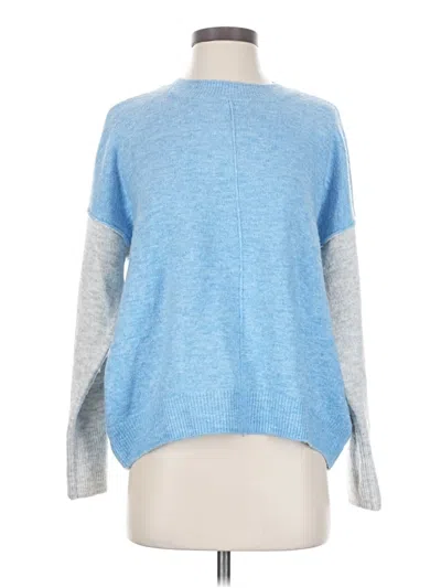 Pre-owned Vince Camuto Pullover Sweater In Blue