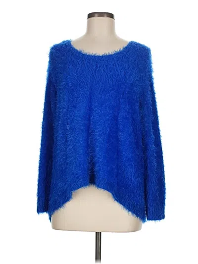 Pre-owned Vince Camuto Pullover Sweater In Blue