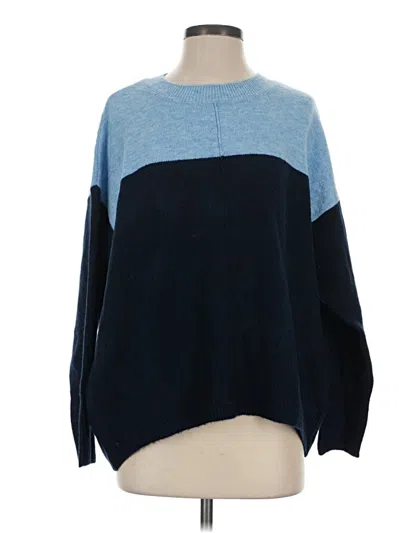 Pre-owned Vince Camuto Pullover Sweater In Blue