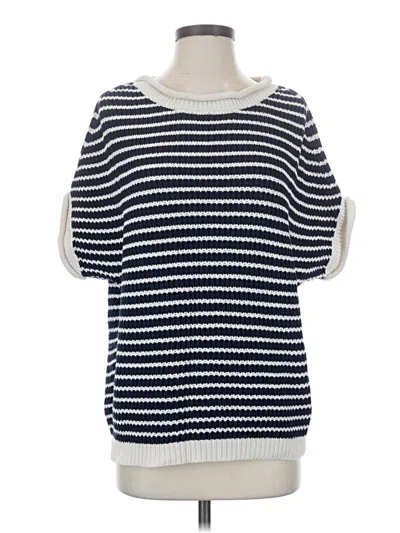 Pre-owned Vince Camuto Pullover Sweater In Blue