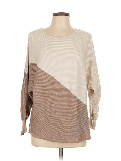 Pre-owned Vince Camuto Pullover Sweater In Brown