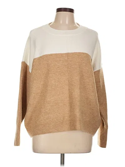 Pre-owned Vince Camuto Pullover Sweater In Brown