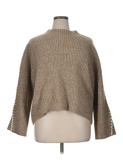 Pre-owned Vince Camuto Pullover Sweater In Brown