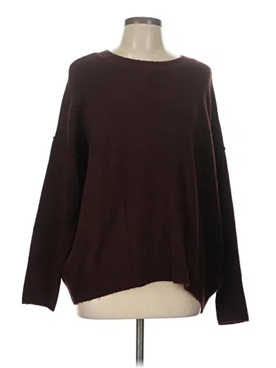 Pre-owned Vince Camuto Pullover Sweater In Burgundy