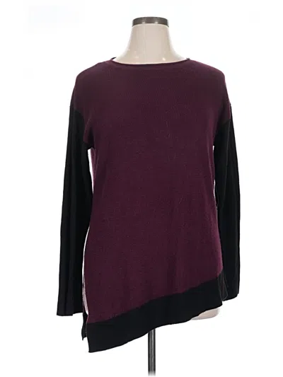 Pre-owned Vince Camuto Pullover Sweater In Burgundy