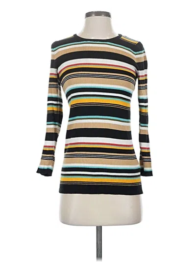 Pre-owned Vince Camuto Pullover Sweater In Gold