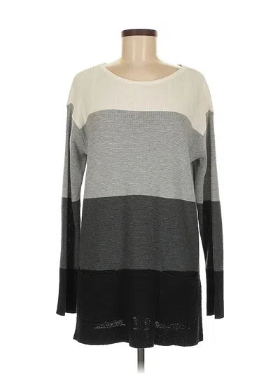 Pre-owned Vince Camuto Pullover Sweater In Gray