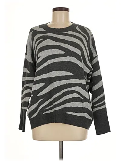 Pre-owned Vince Camuto Pullover Sweater In Gray