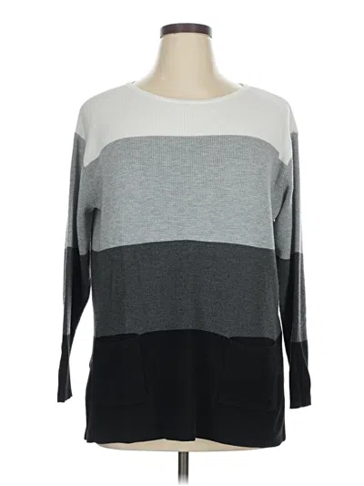 Pre-owned Vince Camuto Pullover Sweater In Gray