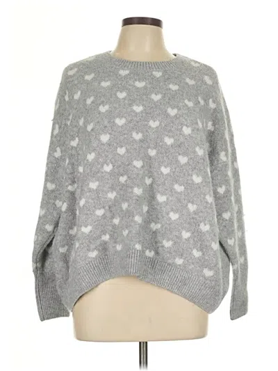 Pre-owned Vince Camuto Pullover Sweater In Gray
