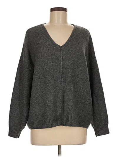 Pre-owned Vince Camuto Pullover Sweater In Gray
