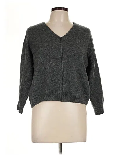 Pre-owned Vince Camuto Pullover Sweater In Gray