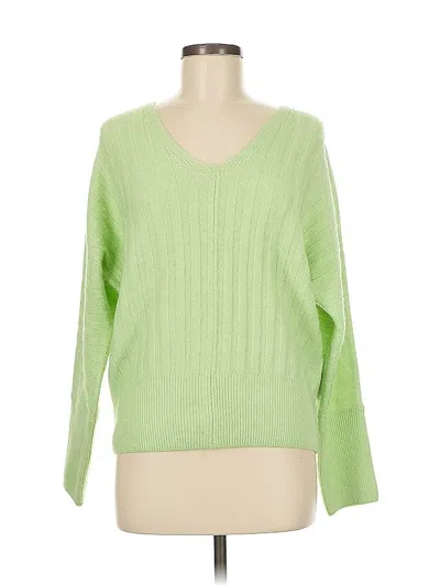 Pre-owned Vince Camuto Pullover Sweater In Green
