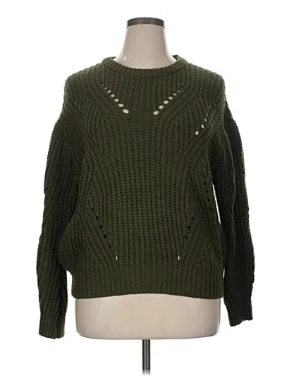 Pre-owned Vince Camuto Pullover Sweater In Green