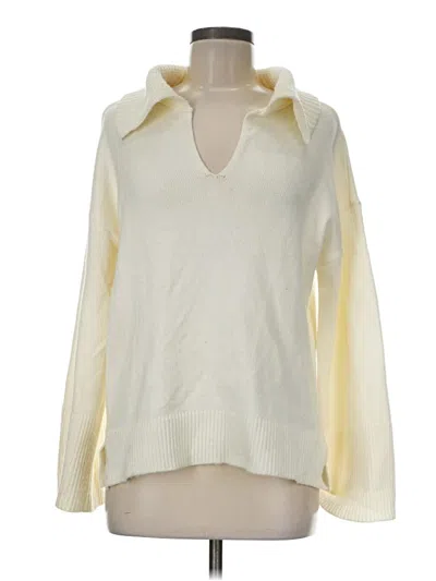 Pre-owned Vince Camuto Pullover Sweater In Ivory