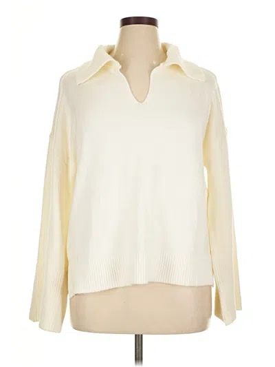 Pre-owned Vince Camuto Pullover Sweater In Ivory