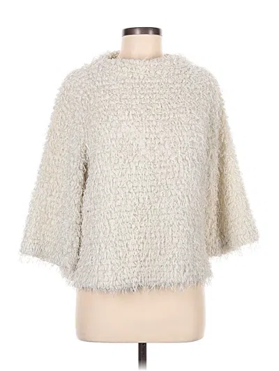Pre-owned Vince Camuto Pullover Sweater In Ivory