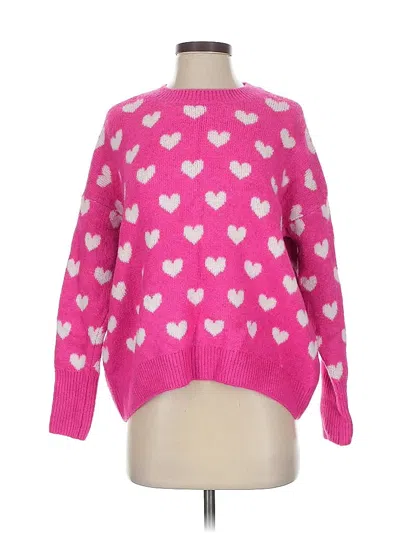 Pre-owned Vince Camuto Pullover Sweater In Pink