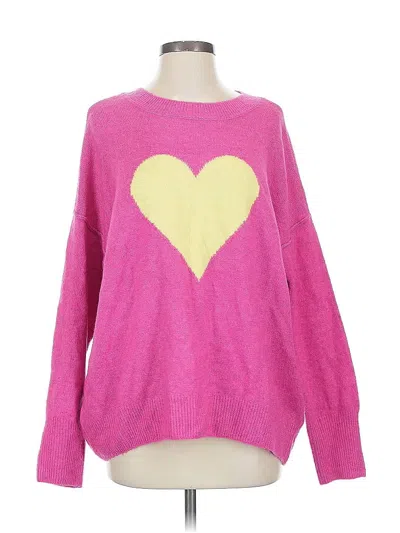 Pre-owned Vince Camuto Pullover Sweater In Pink