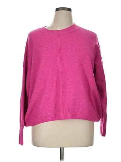 Pre-owned Vince Camuto Pullover Sweater In Pink