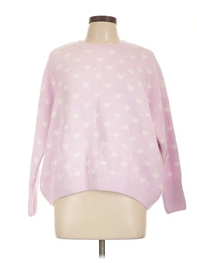 Pre-owned Vince Camuto Pullover Sweater In Pink