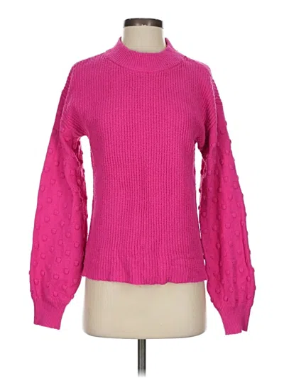 Pre-owned Vince Camuto Pullover Sweater In Pink